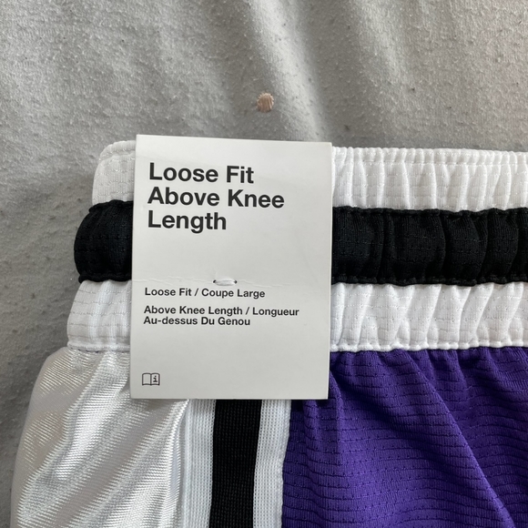 Nike loose fit above the knee fit basketball shorts w/ pockets purple size XL - Picture 4 of 6